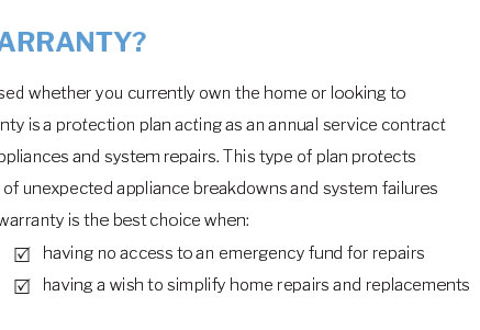 appliance warranty vista